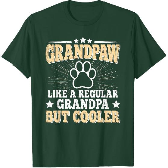 Grandpaw Dog Grandpa Grandfather Grand Paw Vintage Men T-Shirt