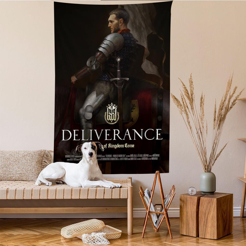 

Game Kingdom Come Deliverance 2 Cartoon Tapestry Art Science Fiction Room Home Decor Wall Hanging Sheets 74x94cm(29x37in)