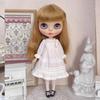 Rakulifey Blythe Clothes Dress Outfit One-Piece Clothes Neo Blythe Costume White Obitsu 24