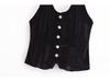 2024 Winter Women's Fashion Velvet Vest with Gem Buttons
