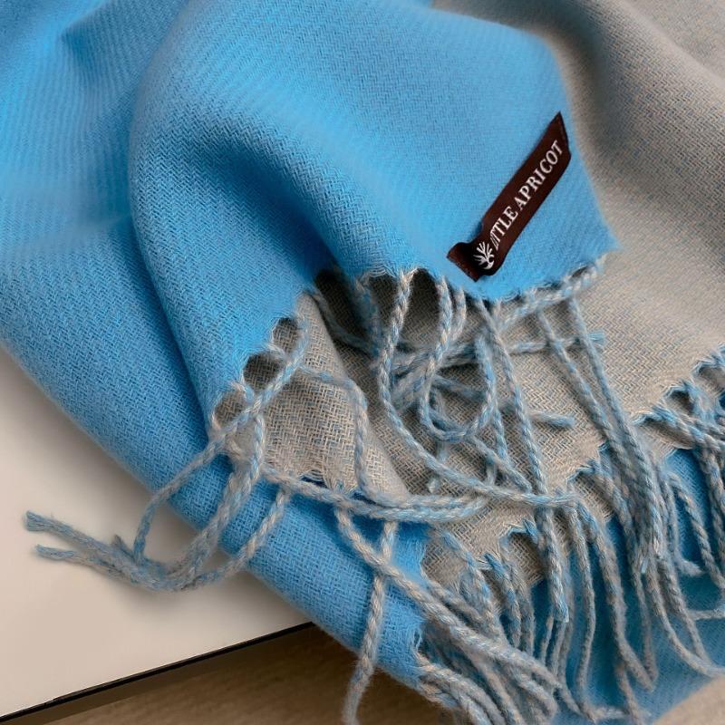 Double-sided Good Quality Solid Color Scarf Women's Winter Versatile Simple Long Shawl Earth Color Scarf