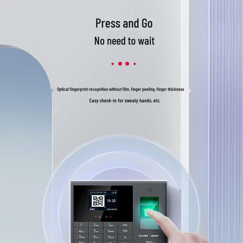 Deli Cloud WiFi Face & Fingerprint Attendance System