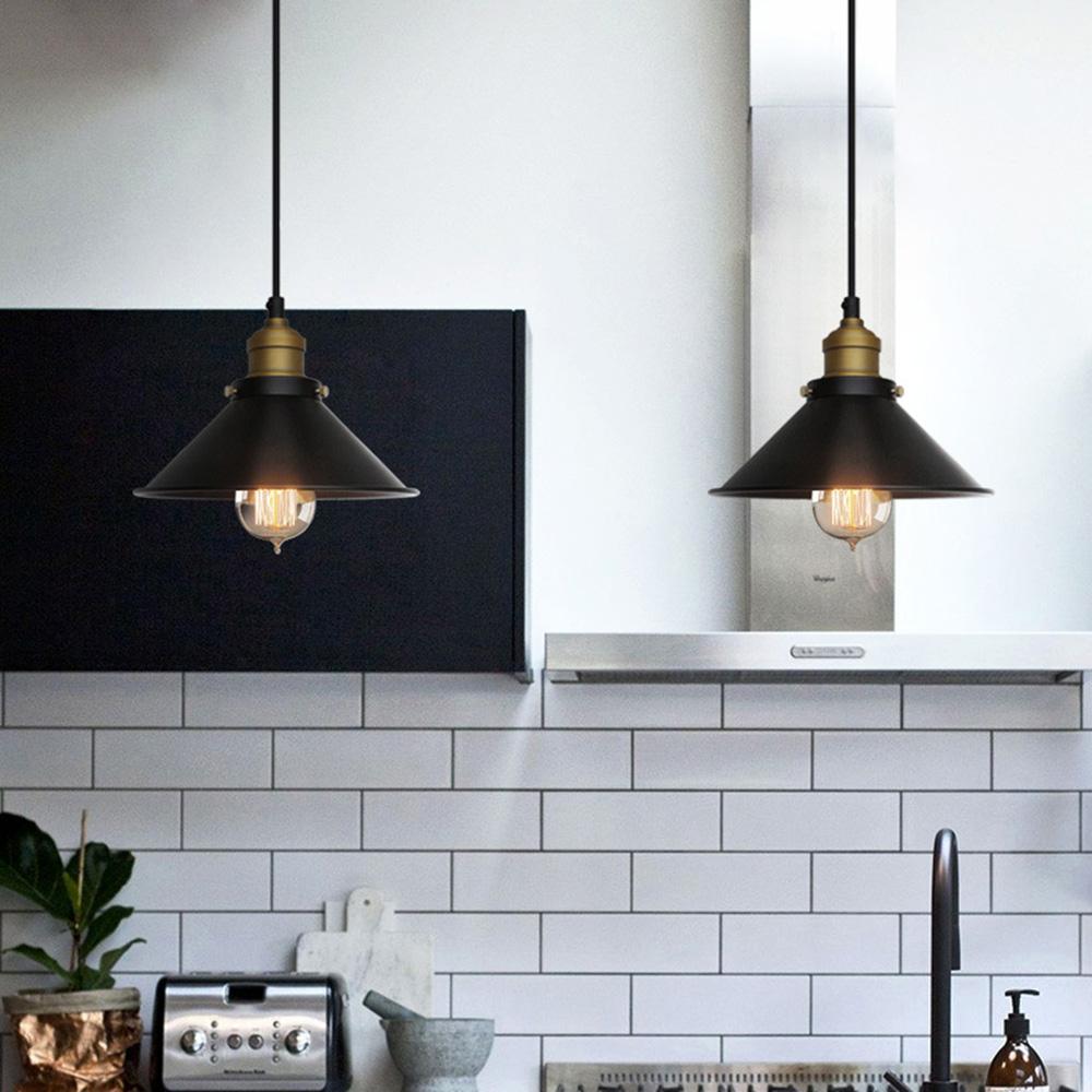 Vintage Pendant Light Decoration Vintage Industrial Retro Pendant Lamp E27 Lampshade For Kitchen Dining Bedroom Home Lighting