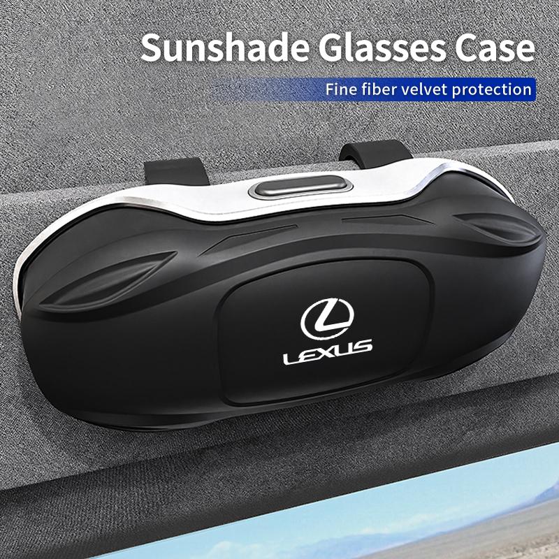 Car Sun Visor Sunglasses Storage Box Glasses Case Clip Accessories For Lexus CT ES GS NX IS250 CT200h IS300h ES300h RX400h NX300