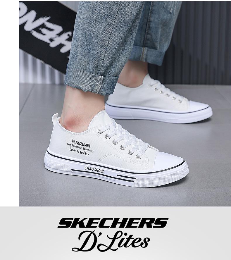 2025 Lato Męskie Buty Płócienne, Oddychające w Stylu Hongkońskim, Modna Casualowa Moda dla Studentów