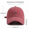 Simple Adjustable Rugged Baseball Cap Solid Color Wide Brim Peaked Cap Embroidery Letter Sun Hat for Women