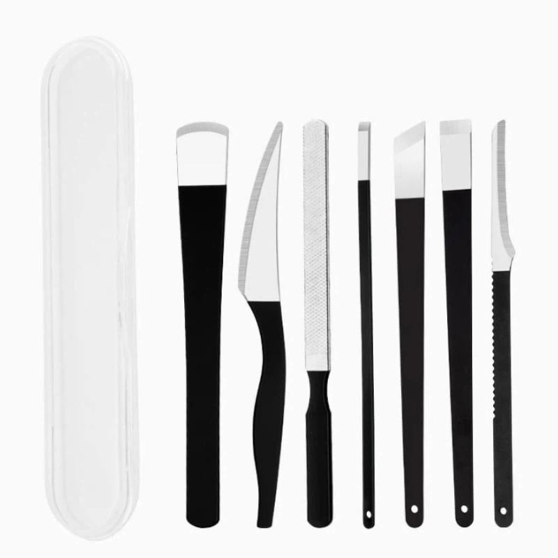Pedicure Knife Tool Set 3-6Pcs Sharp Stainless Steel Blades with Storage Box for Corn Callus Dead Skin Removal
