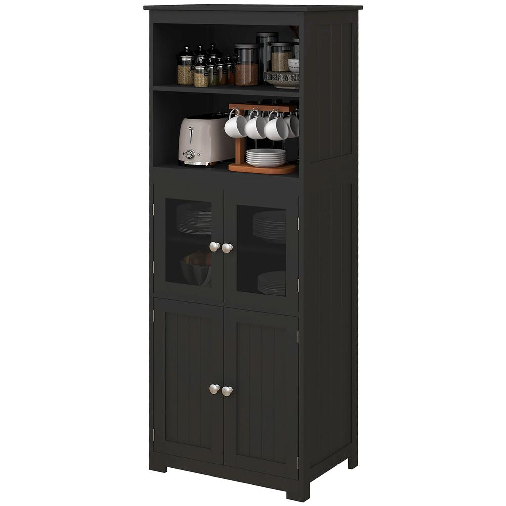 Kitchen cabinet, buffet, kitchenware organizer, storage furniture with multiple compartments. Dimensions: 60 cm in length x 30 cm in depth x 162 cm