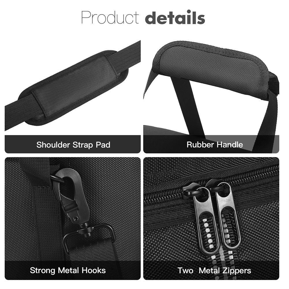 Carrying Case for BLUETTI Portable Power Station AC180 Storage Case Travel Storage Bag Waterproof with Shoulder Strap & Handle