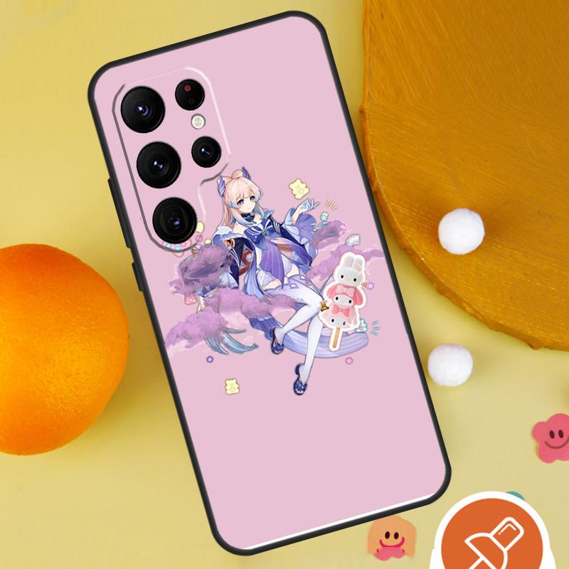Sangonomiya Kokomi Genshin Impact Phone Case For Samsung Galaxy S25 Ultra S24 S23 S22 S21 Ultra S9 S10 Plus S20 FE Funda Cover