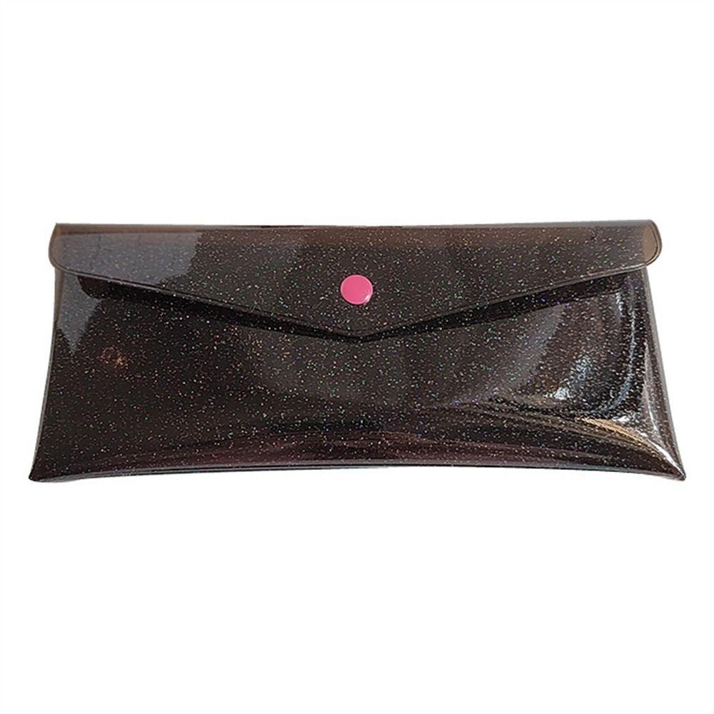 Glitter PVC Pencil Bags Waterproof Stationary Organizer Students Children Pencil Case Cosmetic Bag