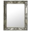 VidaXL Wall Mirror Baroque Style 50x60 Cm Silver 320318