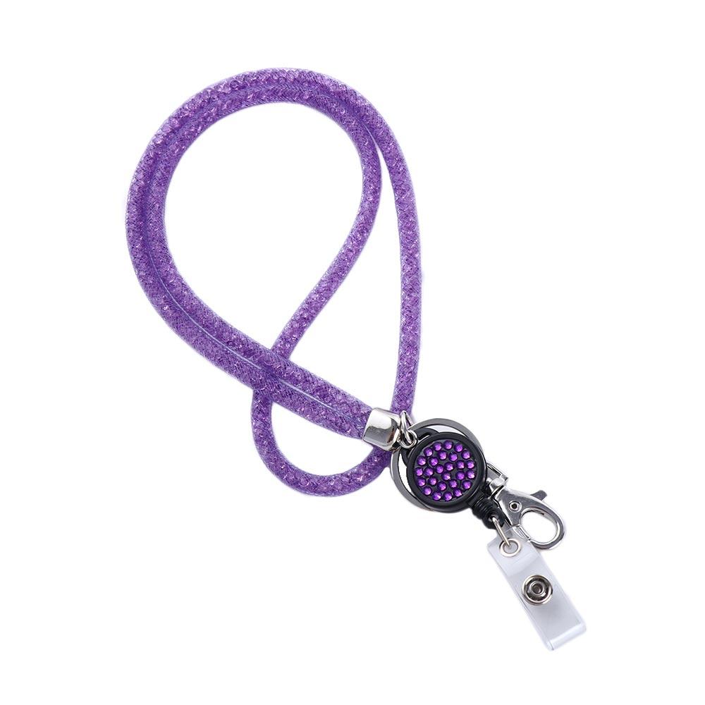 Card ID Card Badge Holder Clip Nurse Doctor Key Chain Retractable Badge Necklace Strap ID Badge Holder Hanging Rope Lanyard
