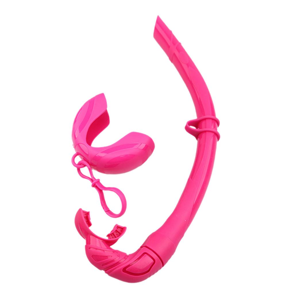 Flexible Roll Up Silicone Snorkel Swimming Swim Snorkel with Hanging Buckle Freediving Snorkel Diving Accessories