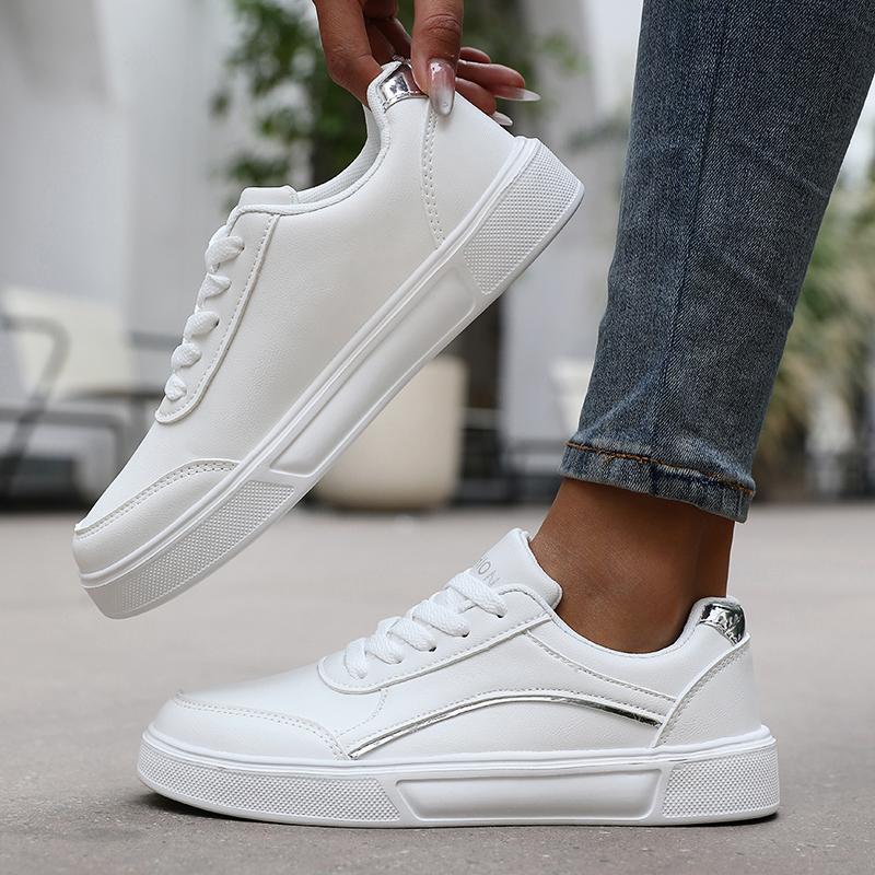 Damenschuhe Dicksohlige Weiße Sneaker Bequeme Tennisschuhe Größe 36 44 Campus Studentenschuhe Neue Weiße Schuhe 2025