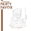 10pcs Bear Shape Candy Box Transparent Jewelry Snack Gift Packaging Box Wedding Birthday Party Decor Supplies Baby Shower Favors