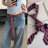 Stripe JK Uniform Necktie Korean Shirt Tie Decoration Fashion Waist Belt  Daily
