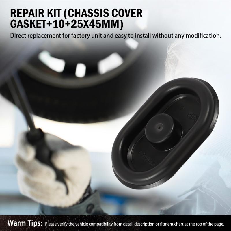 Automotive Opening Cover Set N90508801, Black Underbody Body Hole Replacement Covers 10 Piece Pack for Golf 4/5/6 Chassis Opening Service and Spare