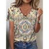 IHUASU Women's Fashion Casual Short Sleeve V-Neck  Blouses & Shirts