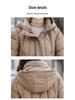 Women's Korean Style Mid-Length Cotton Coat with Detachable Hood - Loose Fit, Slimming, and Cold-Proof Winter Outerwear.