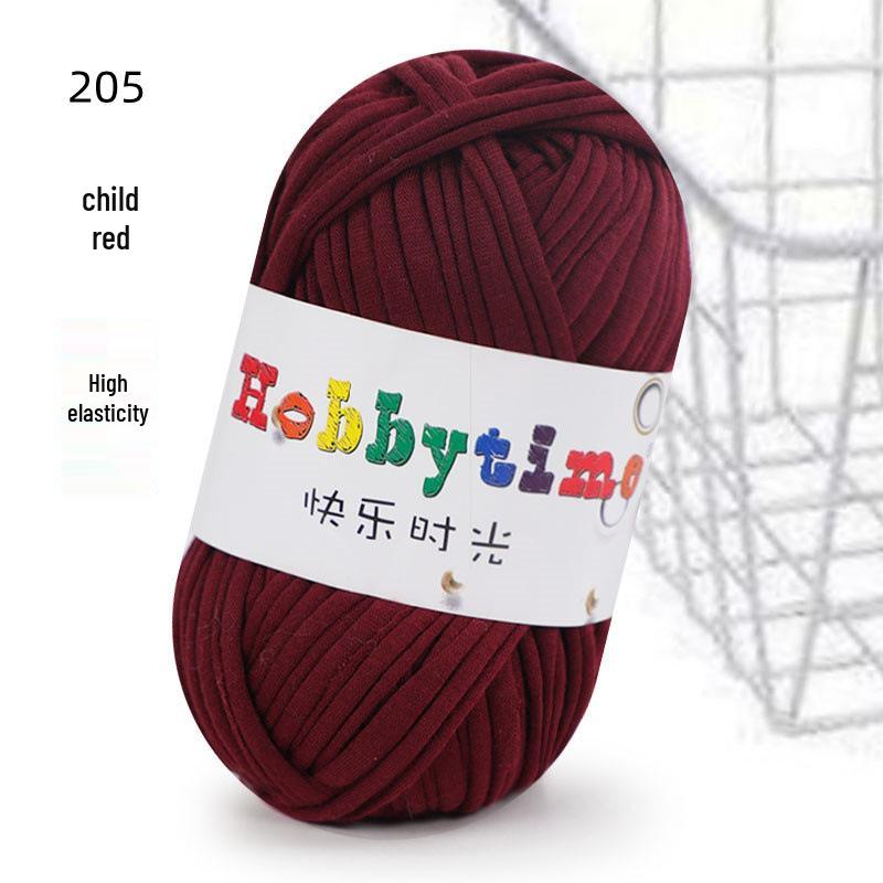 Cloth Strip Yarn DIY Crochet Kit: Handmade Bag, Knitting Material for Cushions, Carpets, and Dolls