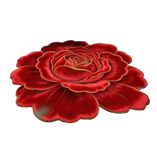 Floor Mat Traditional Chinese Floral Design Multiple Sizes Bedroom Soft Rug Living Room Bedroom Door