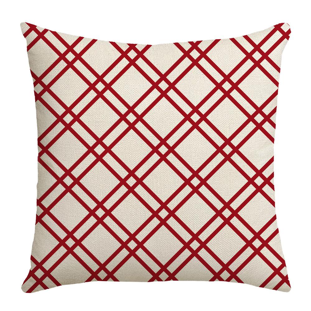 Printed Pillow Cover Plant Flower Striped Plaid Sofa Cushion Cover Bedroom Pillow Cover