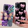 For Realme 8 5G Case RMX3241 Popular Butterfly Soft Silicone Clear TPU Cover For Realme Narzo 30 5G Funda Realme8 8s 5G V13 Capa