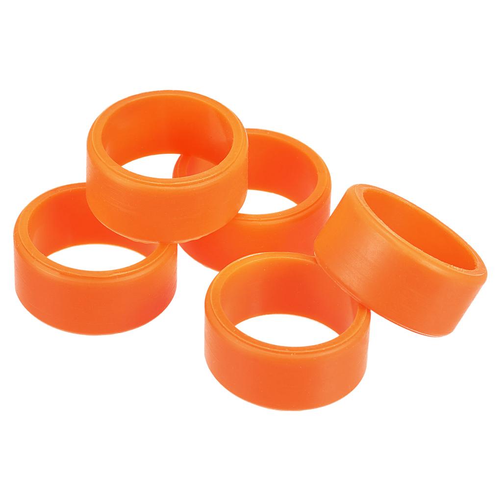 5pcs 1Inch Silicone Rubber Bands Rings Elastic Bands Non-slip Cable Ties for Wrapping Paper Cord Wraps Bundle Bag