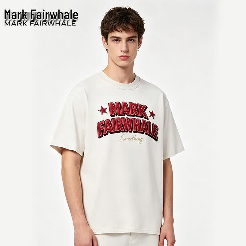 MARK FAIRWHALE Men s Printed Cotton Short Sleeve T-Shirt 2XL