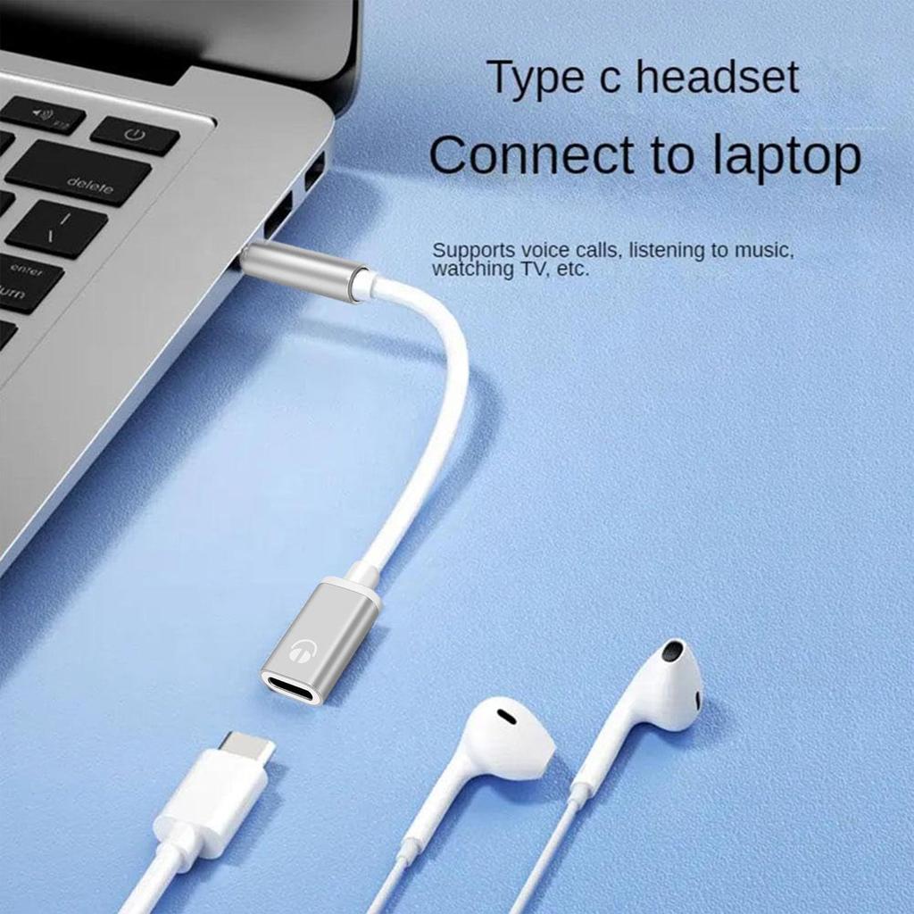 Type C To 3.5mm Headphone Car Stereo Cord 3.5mm Jack Converter Type-C Converter Earphone Adapter Earphone Audio Adapter Cable