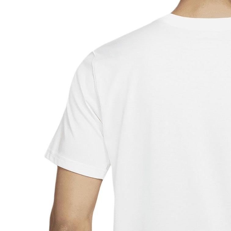 Nike Dri-Fit Printed Crew Neck Casual Short Sleeve T-Shirt Men Tops White DD6903-100