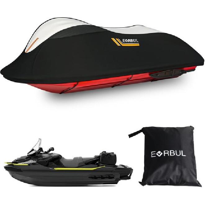 Upgraded Jet Ski 420D Cover for Sea-Doo Yamaha WaveRunner Kawasaki 139 -148