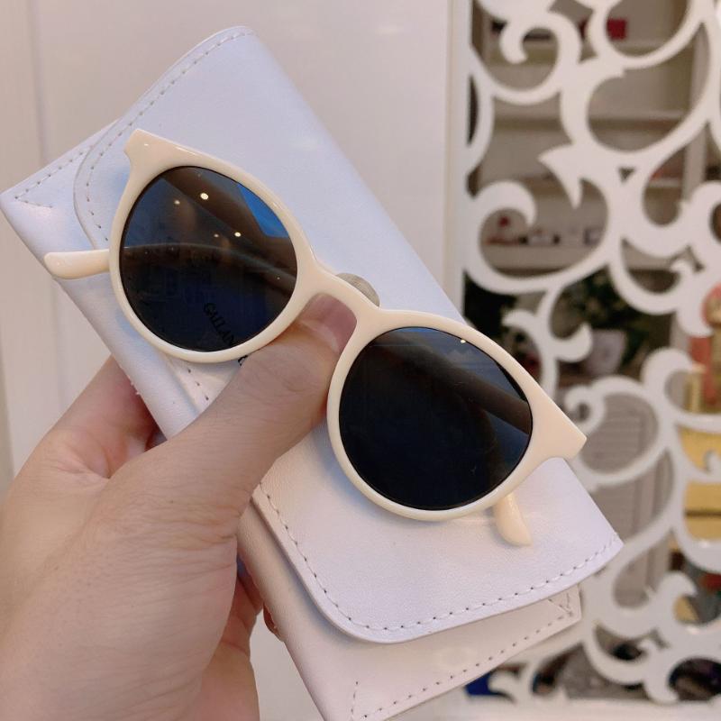 New Cute Sweet Sunglasses for Kids Vintage Trend UV400 Protection Korean Style Boys Girls Baby Sun Glasses