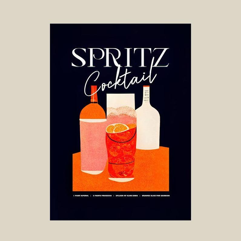 Poster e Stampa su Tela Pittura di Sprite del Succo Cartone Animato per Decorazione Club Bar Negozio Pittura Arte per la Casa Decorazione Murale Pittura