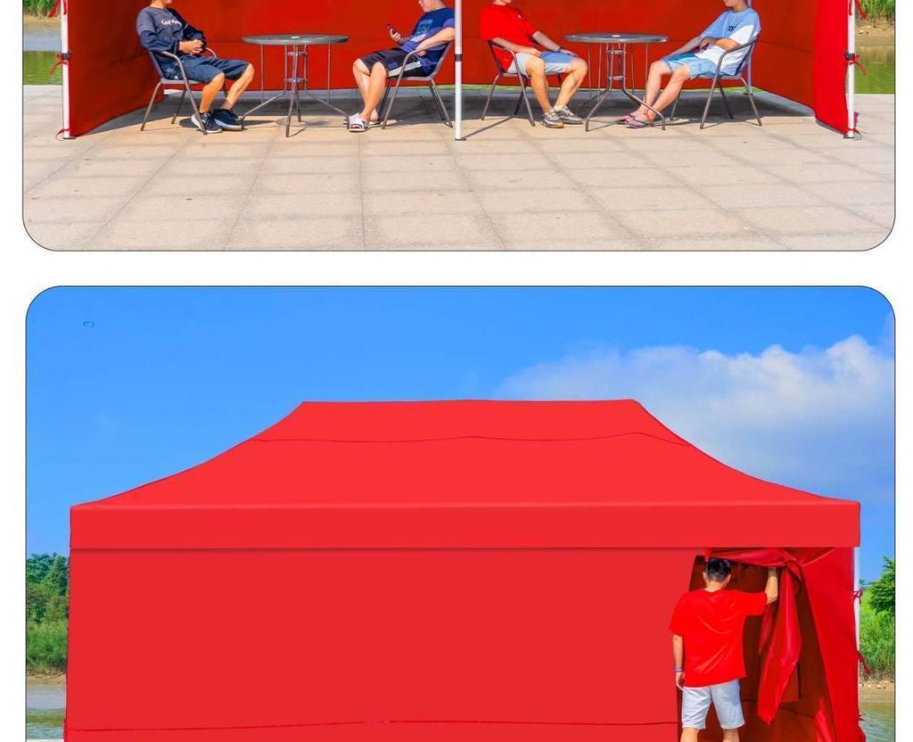 Verbesserte winddichte Falt-Markisenzelt für den Außenbereich mit transparenten Seiten