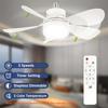 Ceiling Fan with Light 5 Blades Fan Light With Remote Control Dimmable E27 Mini Fan Lights for Home Dining Room Bedroom Lighting