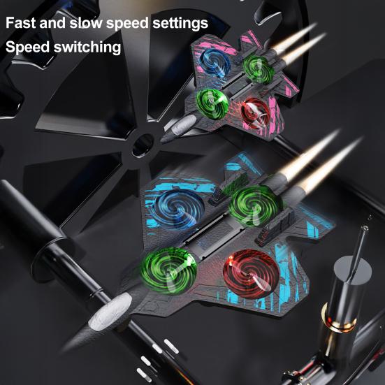 Remote Control Airplane Toy 360 Degrees Stunt Spin LED Lights Drop-Resistant Remote Control Fighter Jet Kids Adults Beginner RC Aircraft Model Toy