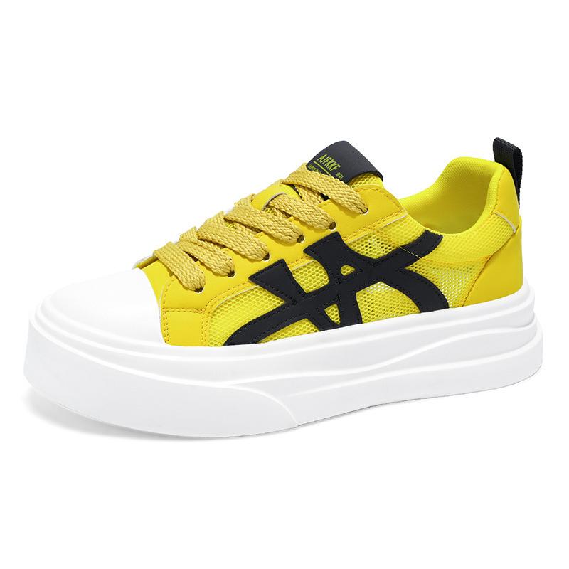 Personalized board shoes fashionable and versatile 2026 new summer hollow breathable shoes mesh flying woven skateboard shoes
