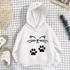 2026 Spring/Autumn Korean Style Girls' Printed Drop Shoulder Thin Hoodie