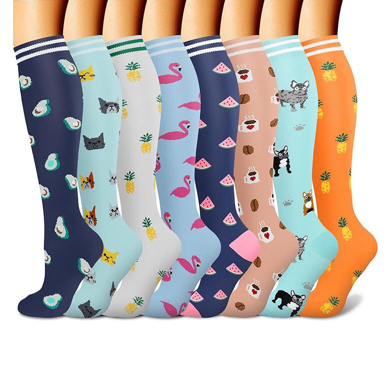 Cross-border Over-the-Knee Compression Yoga & Sport Socks Set
