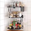 Modern 3-Tier Corner Countertop Spice Rack