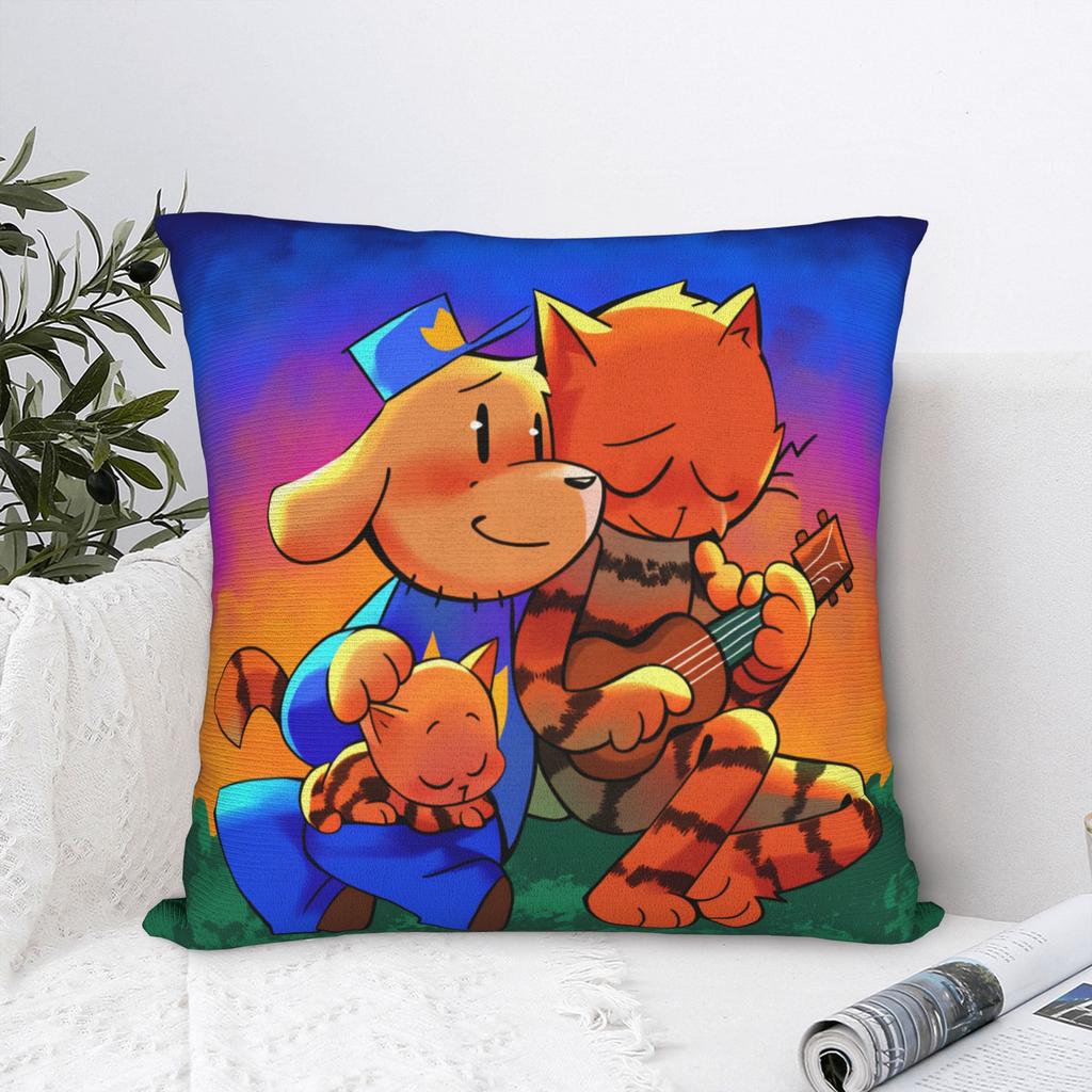 Pillow Case Dog Man Dogman Comic Soft Pillow Cover For Living Room Chair Funny Pillowcases