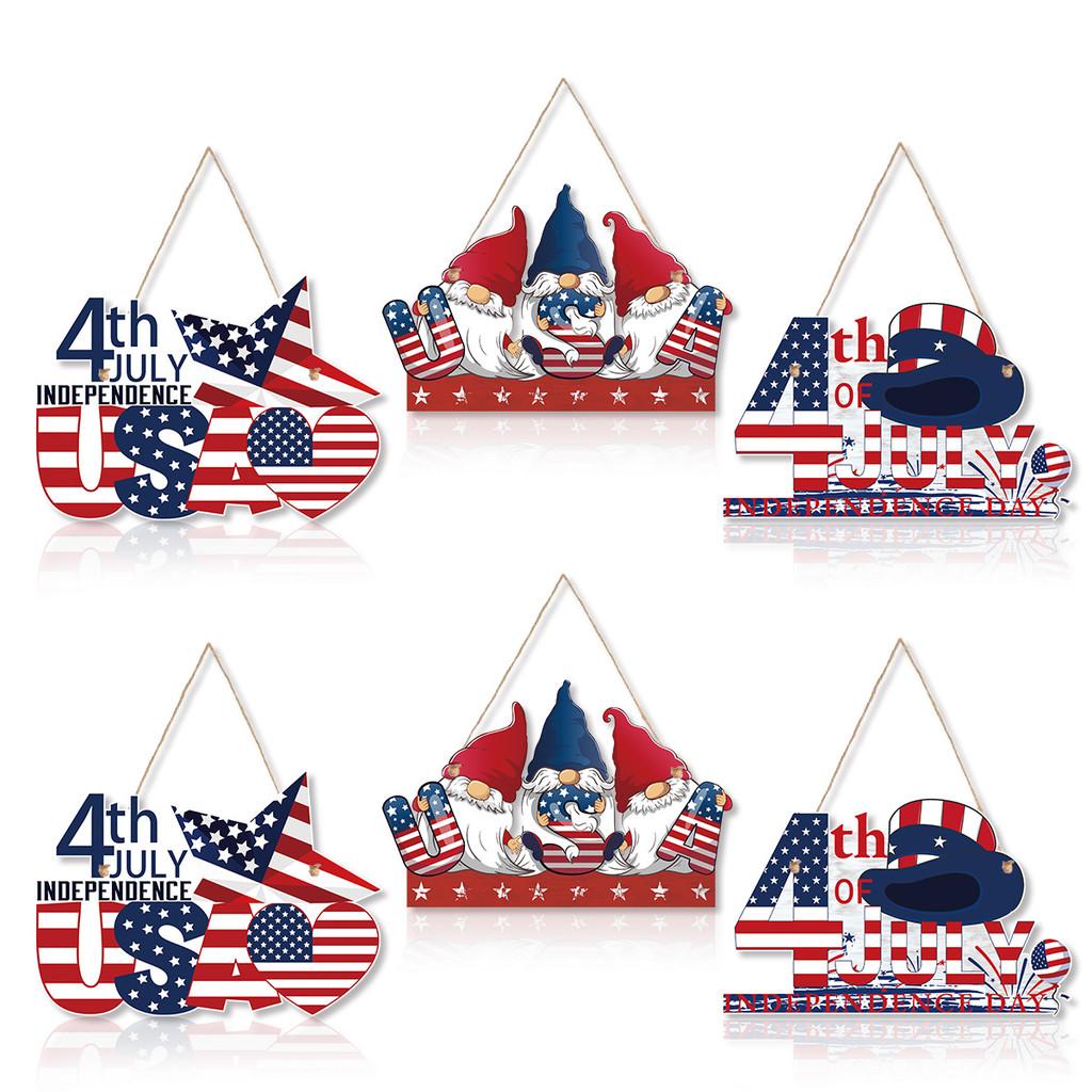 Theme Independence Day Paper Decoration Door Hanging Party Pendant Scene