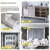 10M x 2cm Vorgeklebte Kantenband PVC Kantenband für Holz Küche Schrank Möbel Tisch Schreibtisch Plattenkantenband Kantenanleimer Glänzend