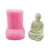 Buddhas Statue Decor Candle Silicone Mold Epoxy Resin DIY Decoration Making Soap