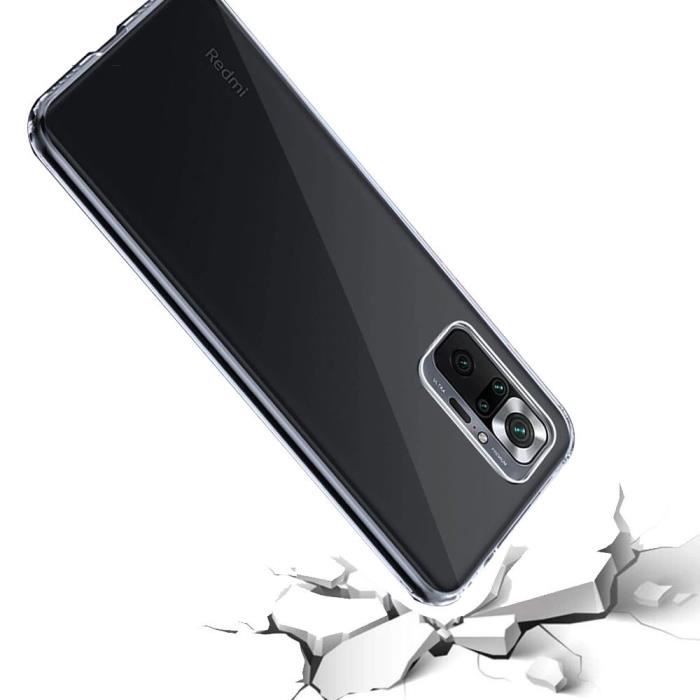 Case and Protective Films - Xiaomi - Redmi Note 10/10S - UltraSlim - Transparent - 2x Tempered Glass