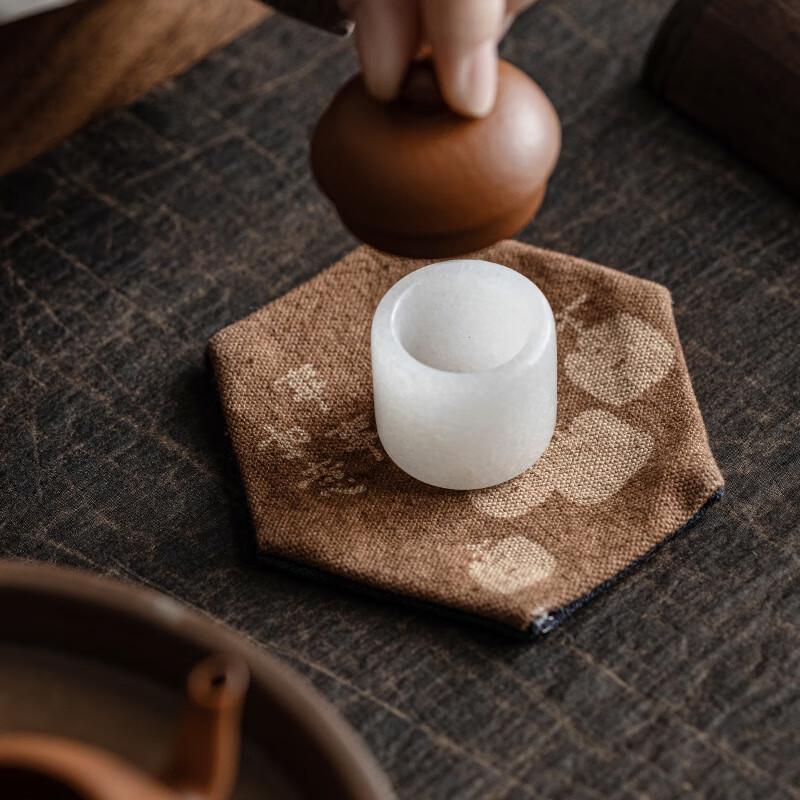 Zen Tie-Dye Hexagonal Fabric Coaster