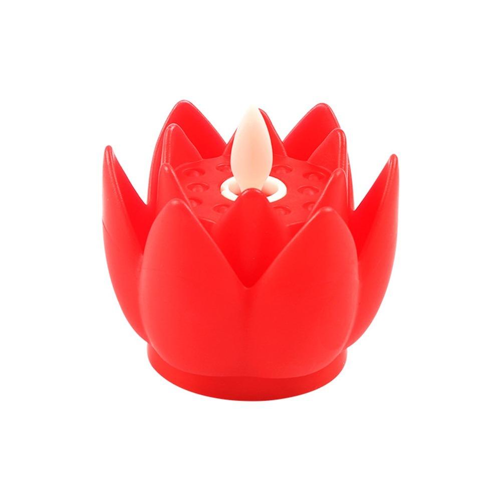 Decoration Flower Led Electronic Lamp Buddhist Hall Lanterns Wishing Lamp Lotus Candle Lamp