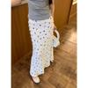 Korean-Style Floral Lace Fishtail Skirt Set for Women